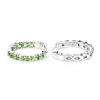 3.40 Carat Genuine Peridot .925 Sterling Silver Earrings