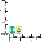 2.75 Carat Genuine Ethiopian Emerald 14K Yellow Gold Earrings