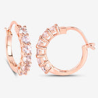 1.08 Carat Genuine Morganite .925 Sterling Silver Earrings