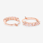 1.08 Carat Genuine Morganite .925 Sterling Silver Earrings