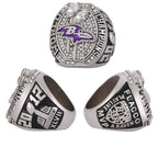 2001 & 2012 Baltimore Ravens  Super Bowl Championship Ring &Trophy Set