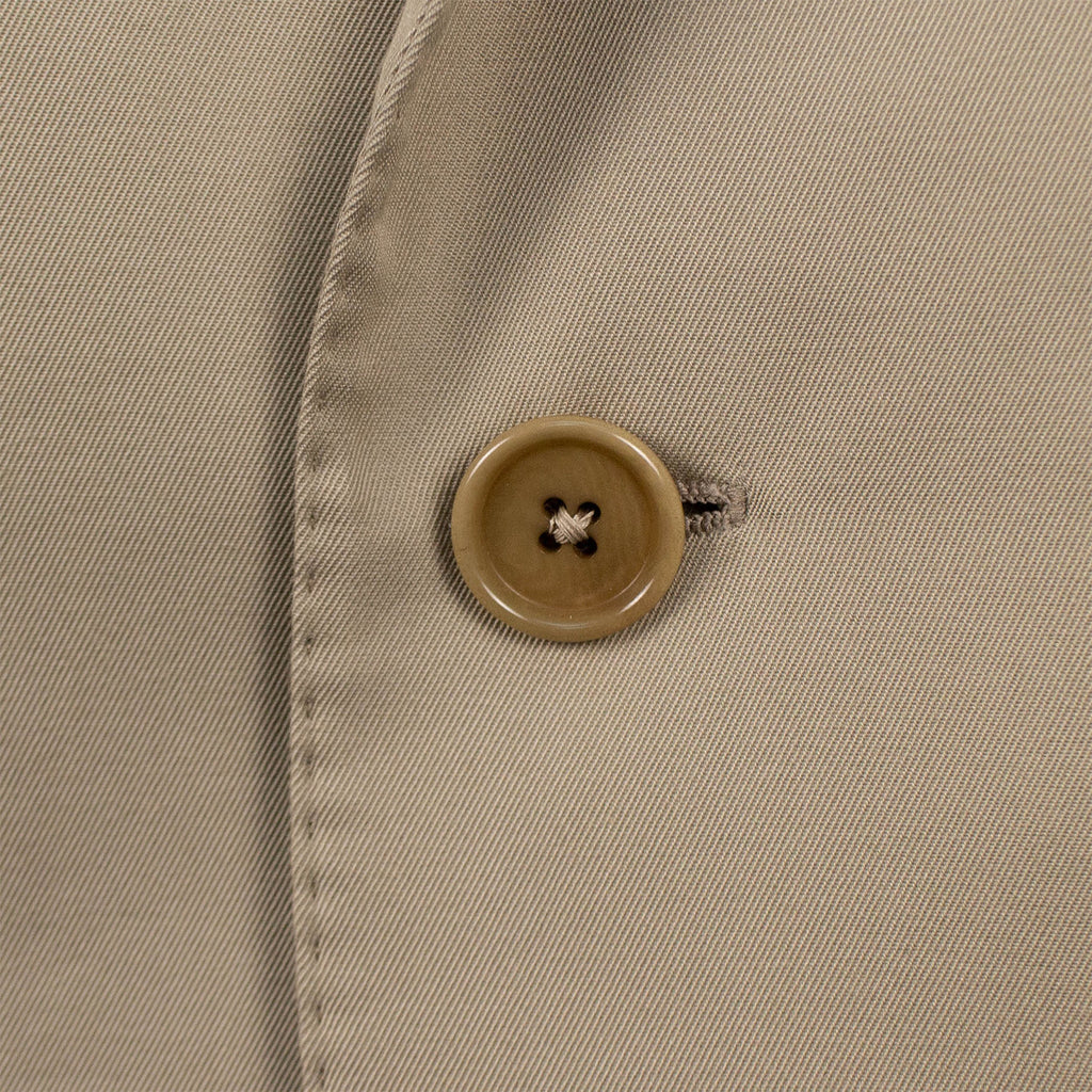 3 Roll 2 Button Trim Fit Cotton Suit // Tan