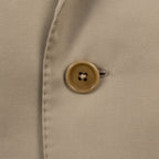 3 Roll 2 Button Trim Fit Cotton Suit // Tan