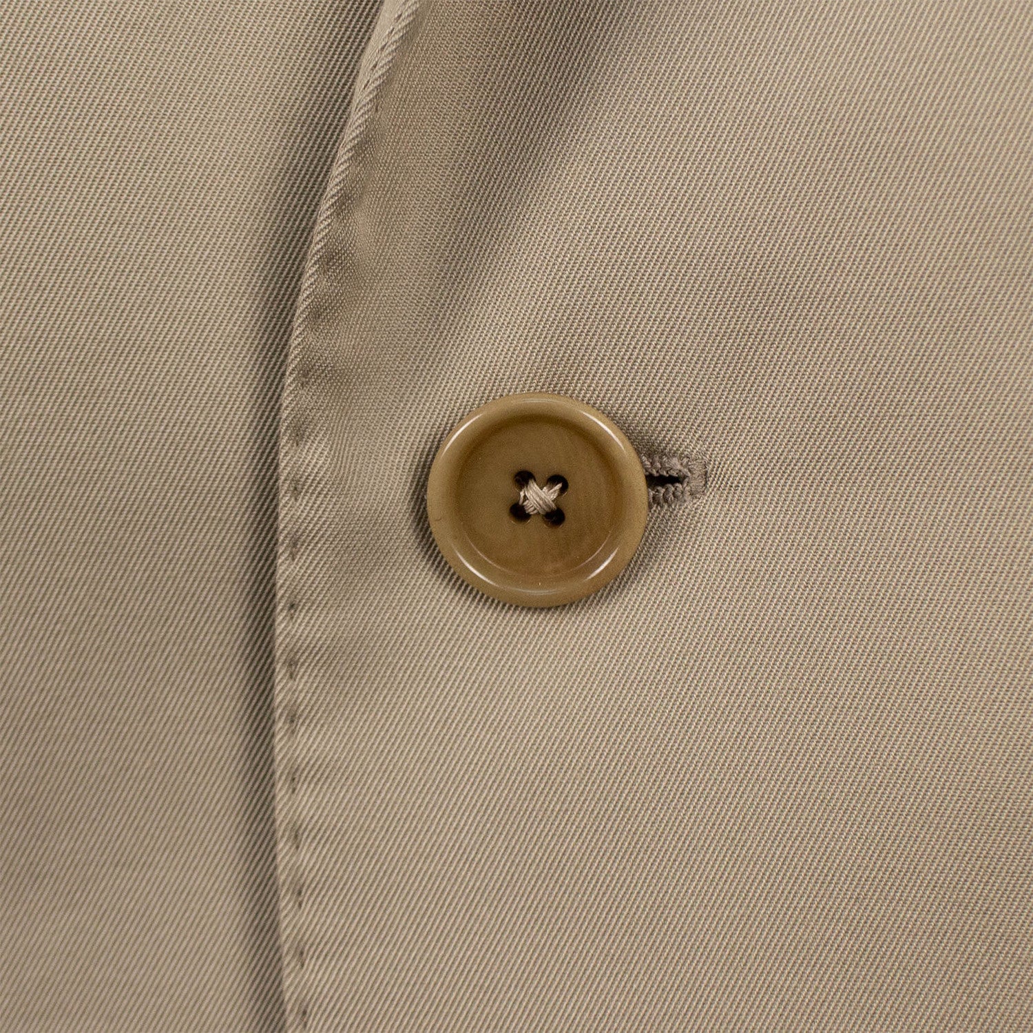 3 Roll 2 Button Trim Fit Cotton Suit // Tan