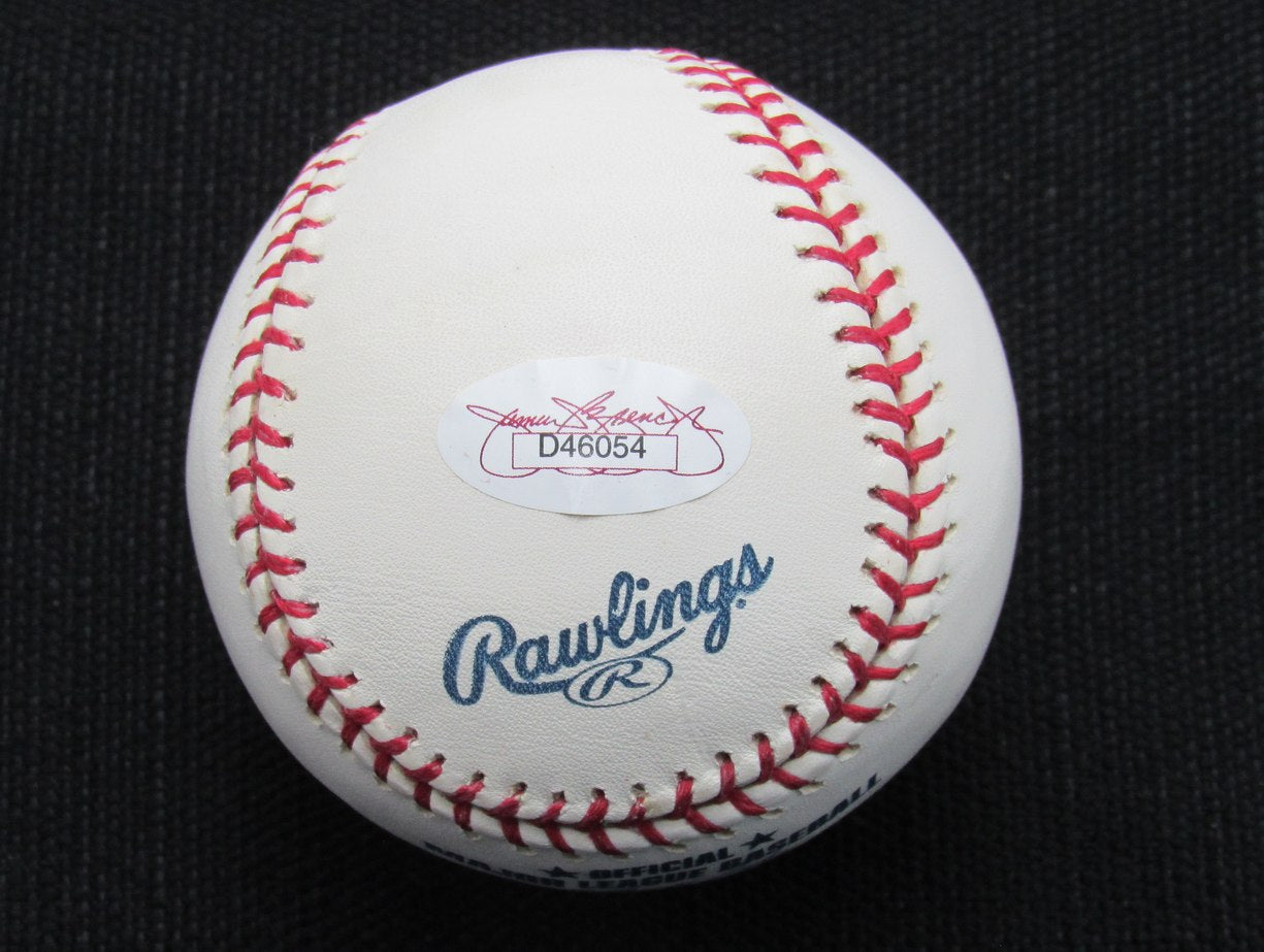 Ken Clay Signed/Auto Yankees 100th OML Baseball JSA Inscr 187152