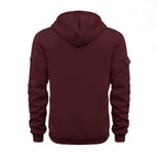Utility Fleece Hoodie // Burgundy