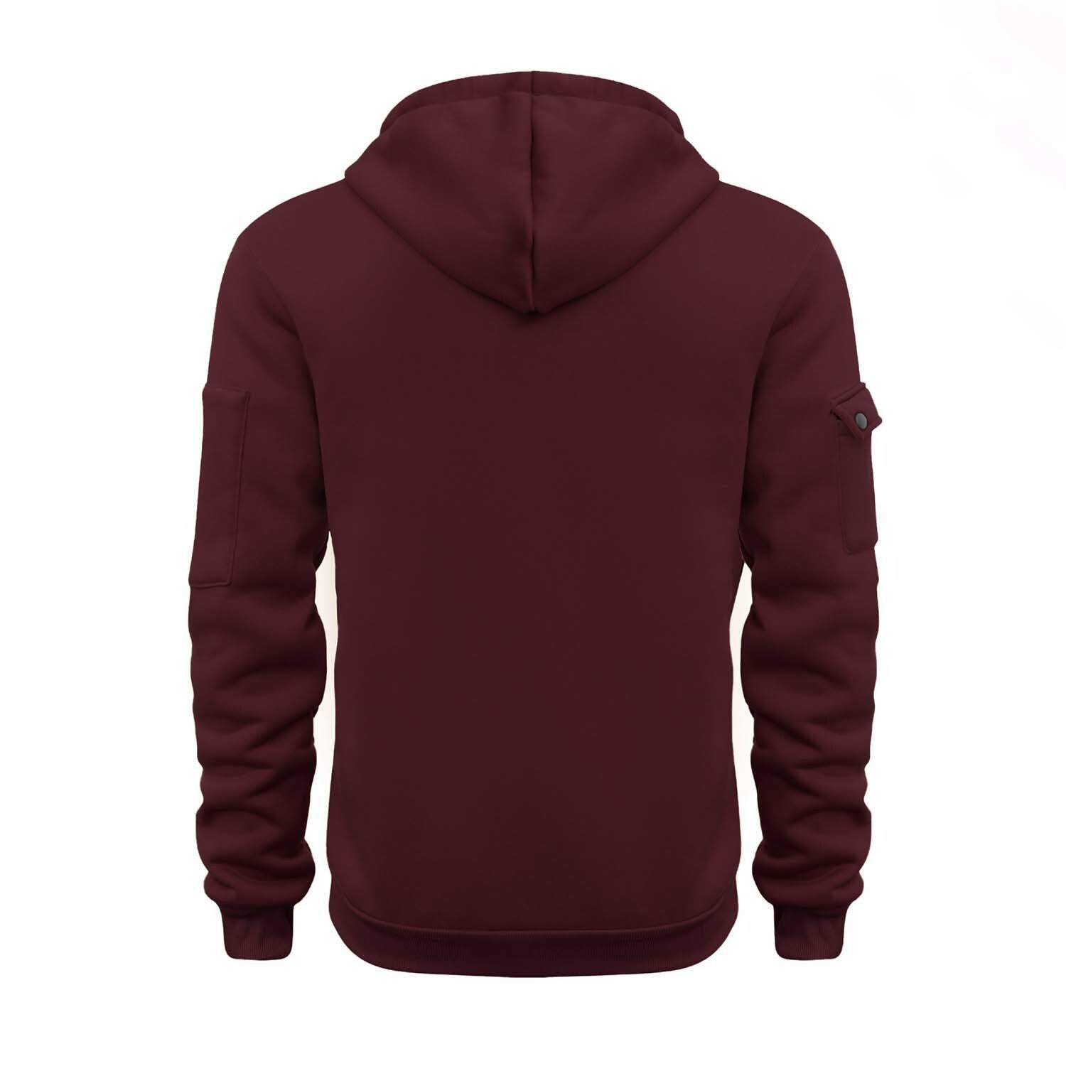 Utility Fleece Hoodie // Burgundy