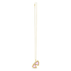 14k Yellow Gold Diamond Heart Locket Necklace