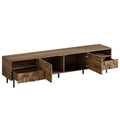TV Stand With 2 Drawers, For TVs Up To 85'' - Natural