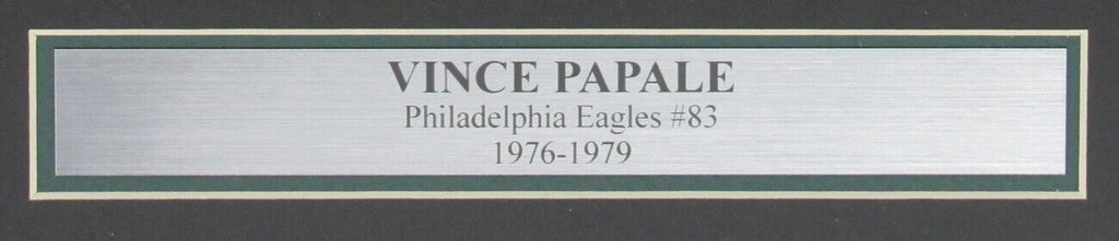 Vince Papale Eagles Signed 11x17 "Invincible" Movie Print Framed JSA 154950