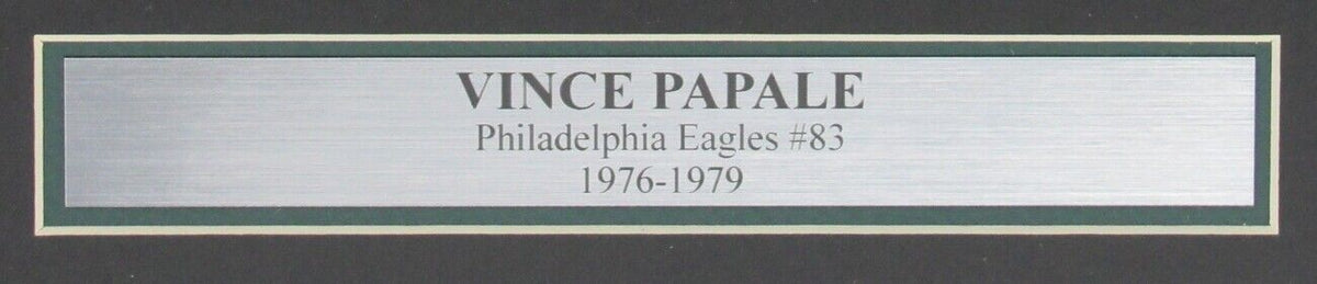 Vince Papale Eagles Signed 11x17 "Invincible" Movie Print Framed JSA 154950