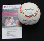 Bert Campaneris Signed/Auto Yankees 100th OML Baseball JSA 186790