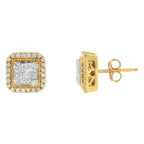 10KT Yellow Gold Diamond Stud Earrings (1/2 cttw, H-I Color, SI2-I1 Clarity)