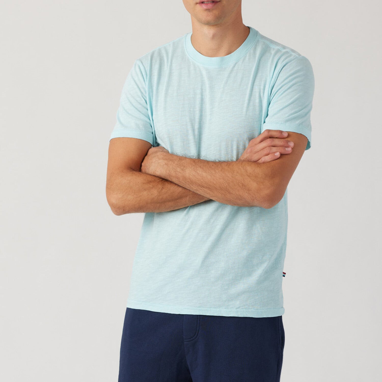 Essential Slub Crew // Light Blue