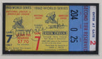 Bill Mazeroski Pirates1960 World Series Signed Ticket Collage Framed 190542