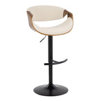 Curvo - Mid Century Modern Adjustable Barstool With Swivel (Set of 2)
