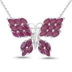 3.12 Carat Genuine Ruby .925 Sterling Silver Pendant