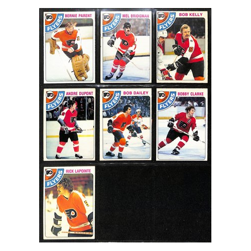 Lot of (7) 1977-78 O-Pee-Chee OPC Hockey Flyers Cards 192482