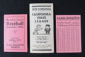 Lot of (3) 1932-33 Pacific Coast and Calif State League Pocket Schedules 189983