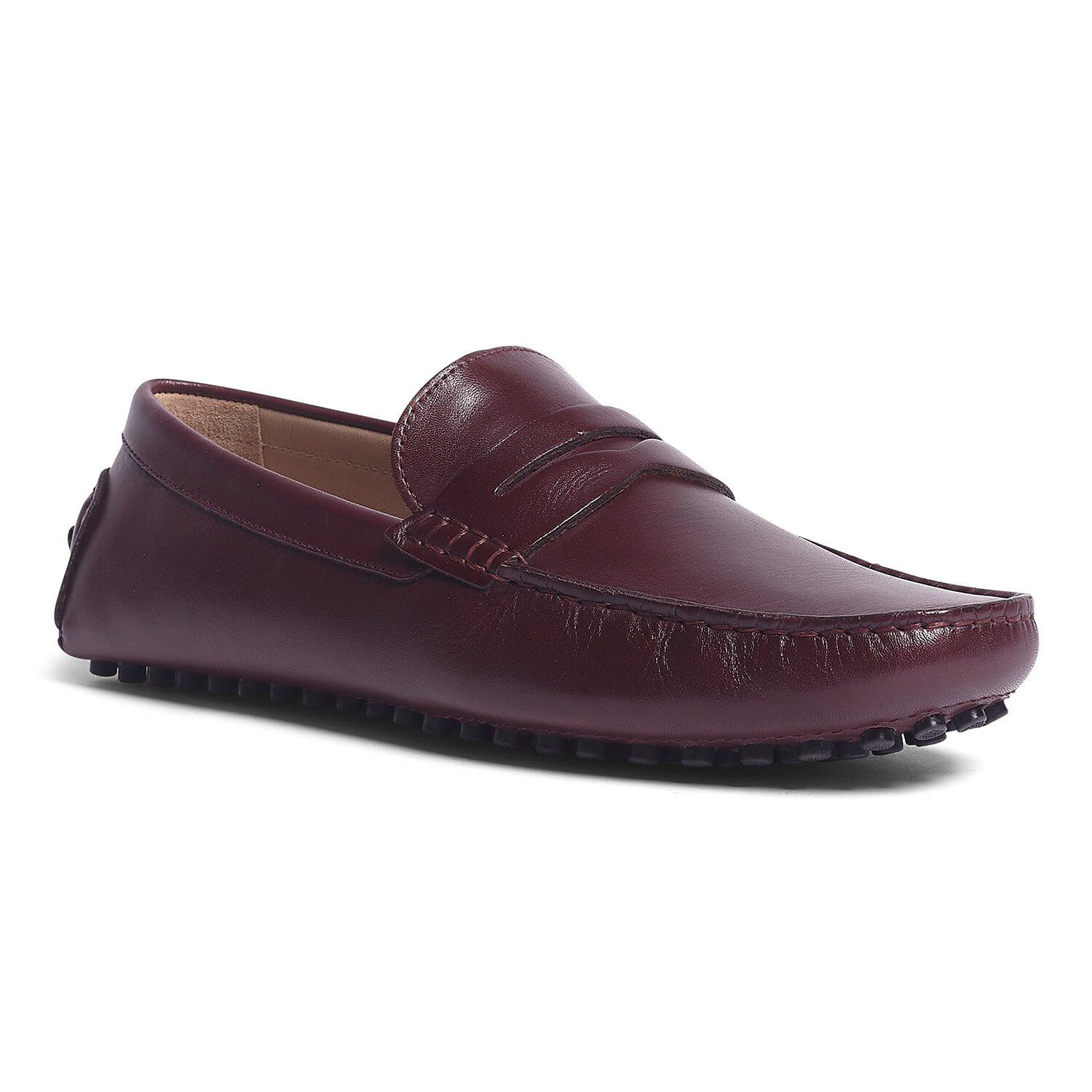 Ritchie Leather Driver // Burgundy