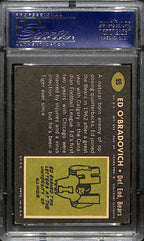 Ed O'Bradovich Signed 1969 Topps Card #95 Chicago Bears PSA/DNA 185966