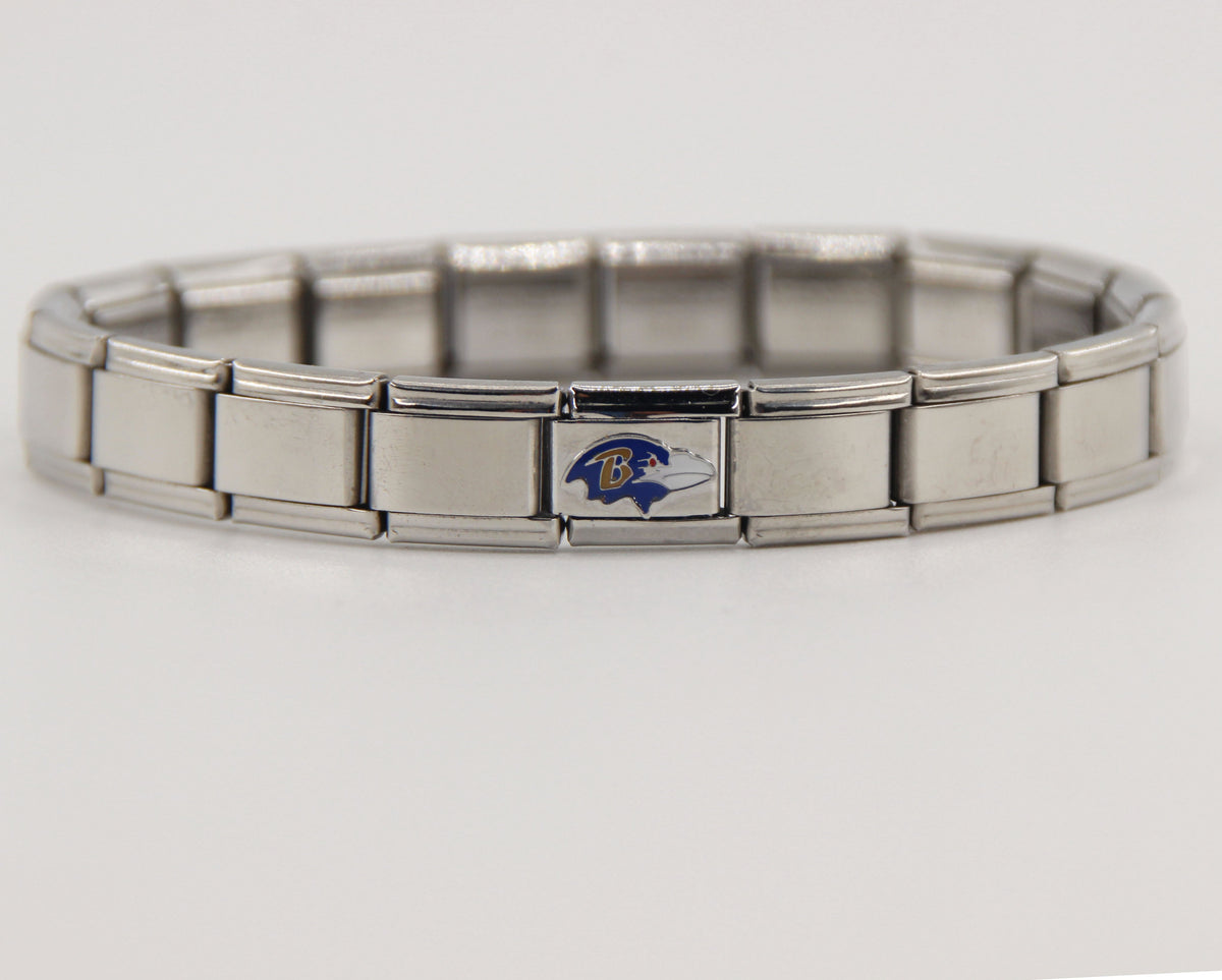 Football Team Logo Italian Charm Bracelet – Custom Gifts for Fans