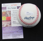 Mike Ferraro Signed/Auto Yankees 100th OML Baseball JSA 186677