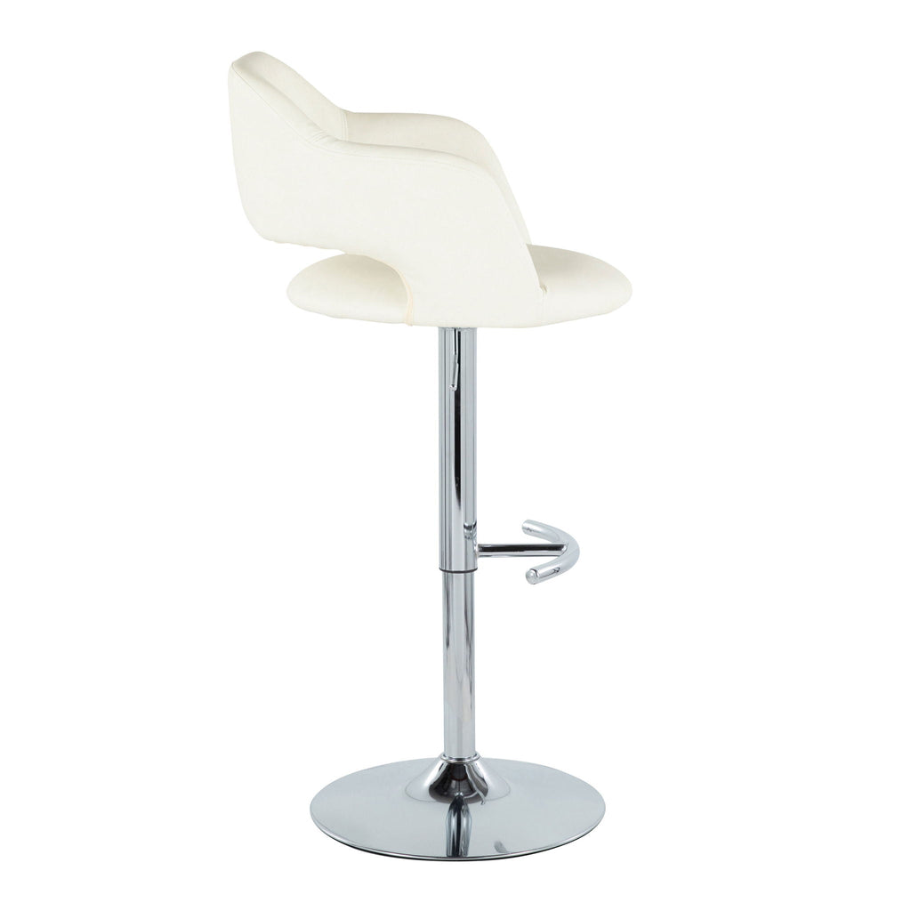 Margarite - Contemporary Ajustable Barstool With Swivel (Set of 2)