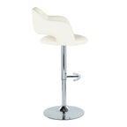 Margarite - Contemporary Ajustable Barstool With Swivel (Set of 2)