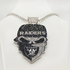 Newest Sports Team Logo Bandit Skull  Pendant Necklace – Iced Out Hip Hop Jewelry for True Fans