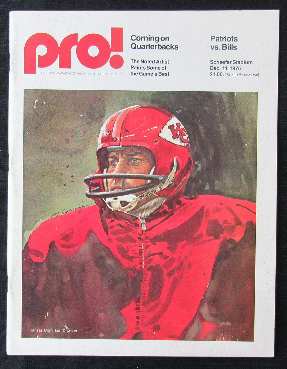 New England Patriots 1975  Pro! Magazine 12/14 vs. Bills Game Program 181368