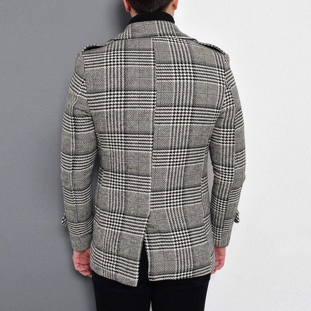 Sequoia Coat // Patterned Black