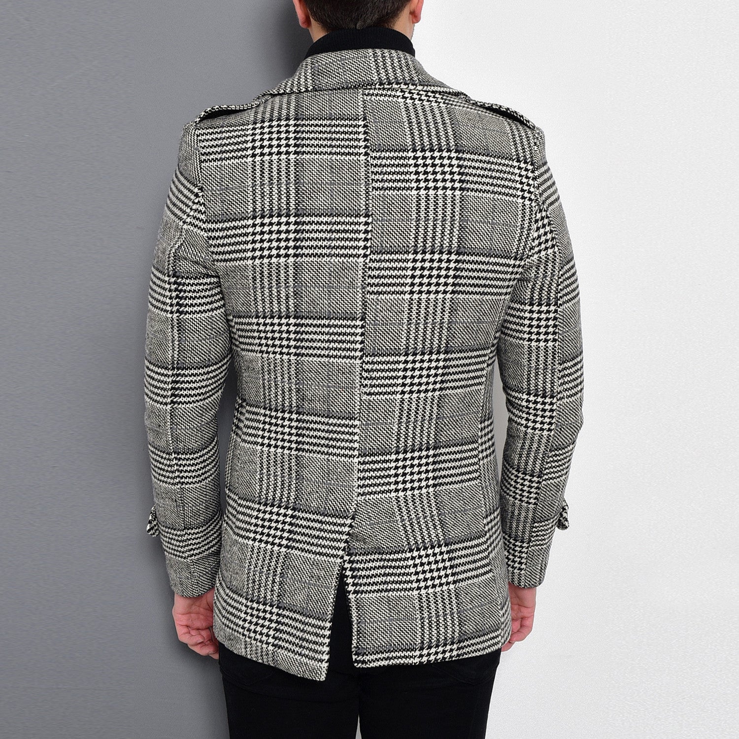 Sequoia Coat // Patterned Black