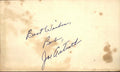 Joe Astroth Philadelphia Athletics d.2013 Signed/Auto  3x5 Index Card 162602