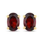 1.02 Carat Genuine Garnet .925 Sterling Silver Earrings