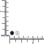 1.30 Carat Genuine Blue Sapphire 10K White Gold Earrings