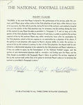 Roddy Osborne Cleveland Browns Signed/Autographed 1958 NFL Injury Clause 150386