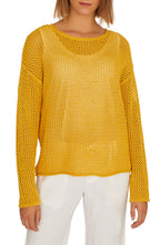 Women's Sanctuary Soledad Open Stitch Cotton Sweater - Yellow
