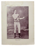 Charlie Mitchell  Boxer 1895 Boxing Gladiators 11x15 Supplement Poster.