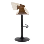Curvo - Mid Century Modern Adjustable Barstool With Swivel (Set of 2)