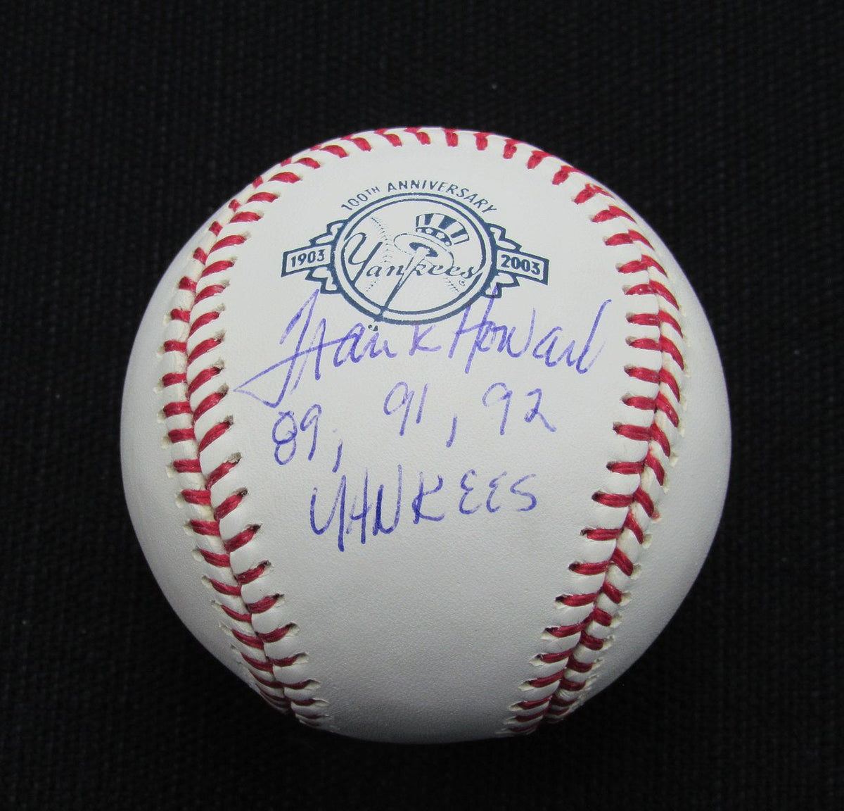 Frank Howard Signed/Auto Yankees 100th OML Baseball MAB Inscr 187104
