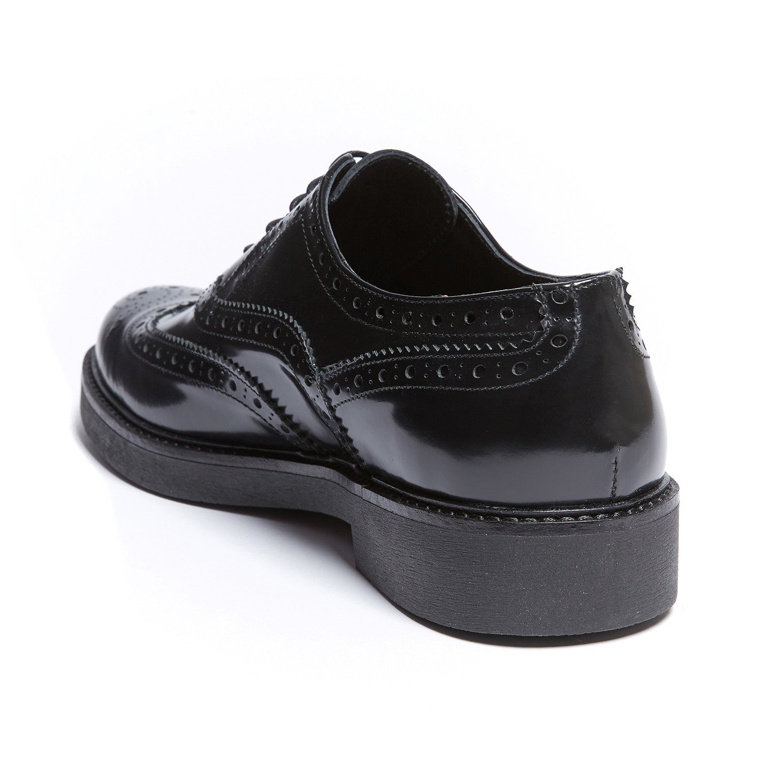 Wesley Wing Cap Oxford // Black