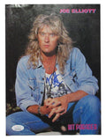 Joe Elliot Autographed Magazine 8x10 Photo Def Leppard JSA