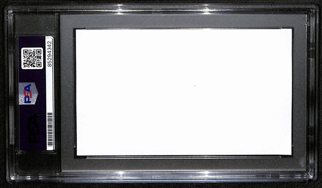 Henry Jordan HOF Signed/Auto Cut on 3x5 Card Green Bay Packers PSA/DNA 190609