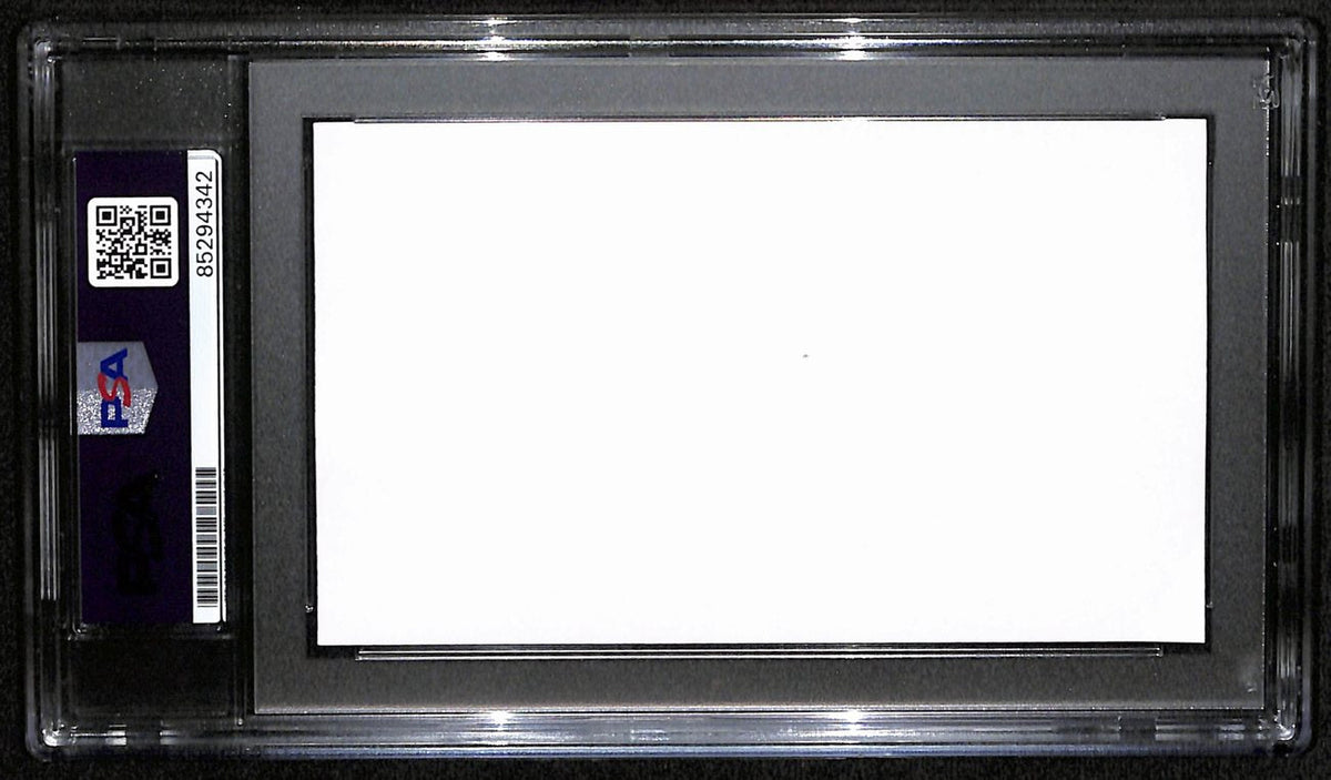 Henry Jordan HOF Signed/Auto Cut on 3x5 Card Green Bay Packers PSA/DNA 190609