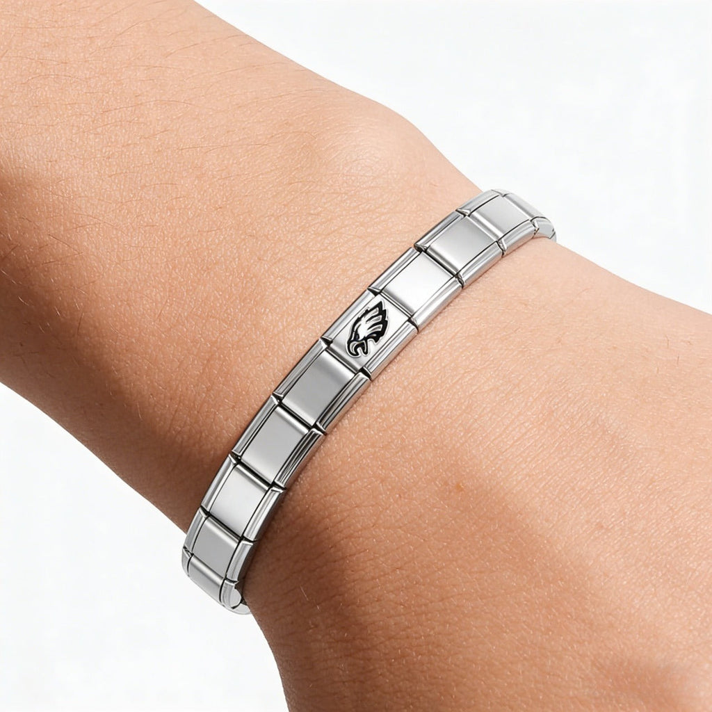 Football Team Logo Italian Charm Bracelet – Custom Gifts for Fans