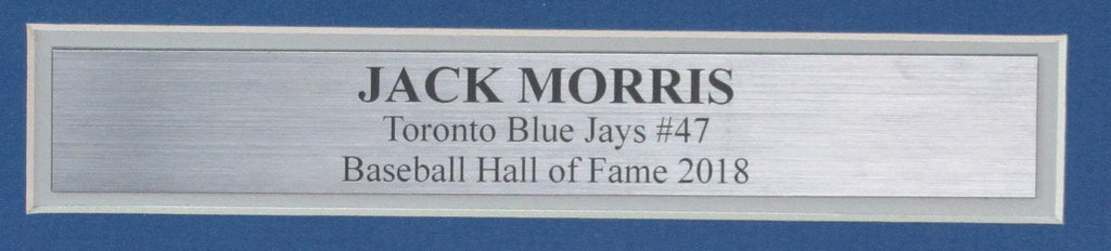 Jack Morris HOF Signed/Auto 8x10 Photo Toronto Blue Jays Framed JSA 190858