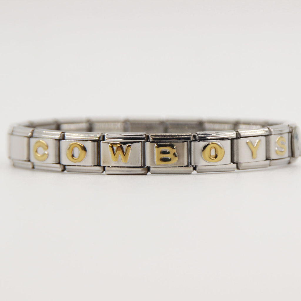Dallas Cowboys Italian Charm Bracelet – DIY Custom Gift for Fans