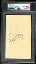 Archie Manning Autographed 3x5 Index Card New Orleans Saints PSA/DNA
