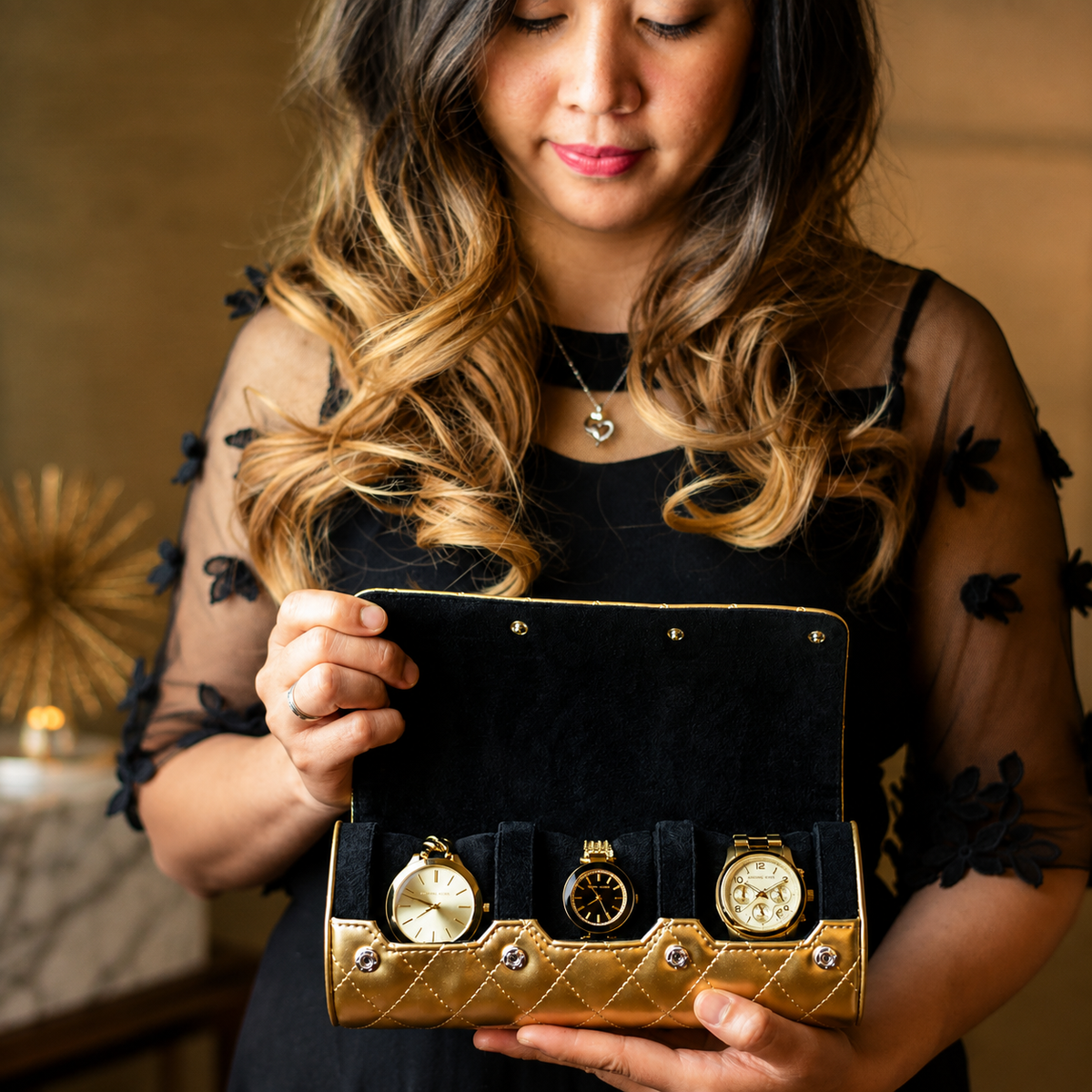 Women's Royal Gold 3-Watch Case (Limited Edition)